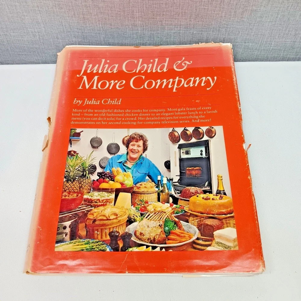 Vintage Julia Child & More Company Cookbook 1979 HC French Recipes‎ READ